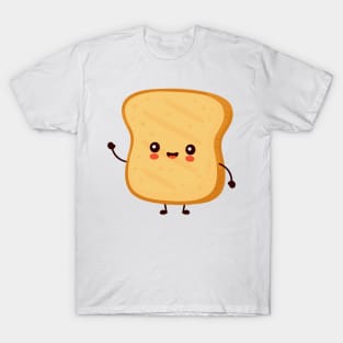 Cute happy funny kawaii toast T-Shirt